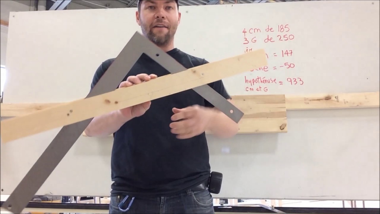 Traçage d'un limon d'escalier (DIY)