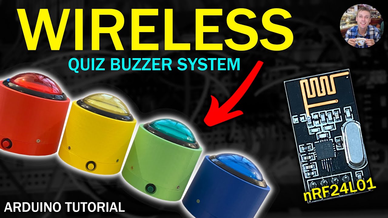 Беспроводная система Quiz Buzzer с использованием Arduino, nRF24L01 и зарядного устройства для ли...