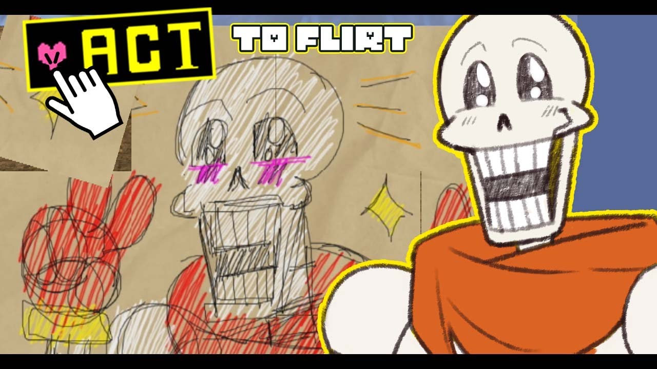 САМЫЕ МИЛЫЕ ПАЗЛЫ ОТ ПАПАЙРУСА | UNDERTALE Act to Flirt #4