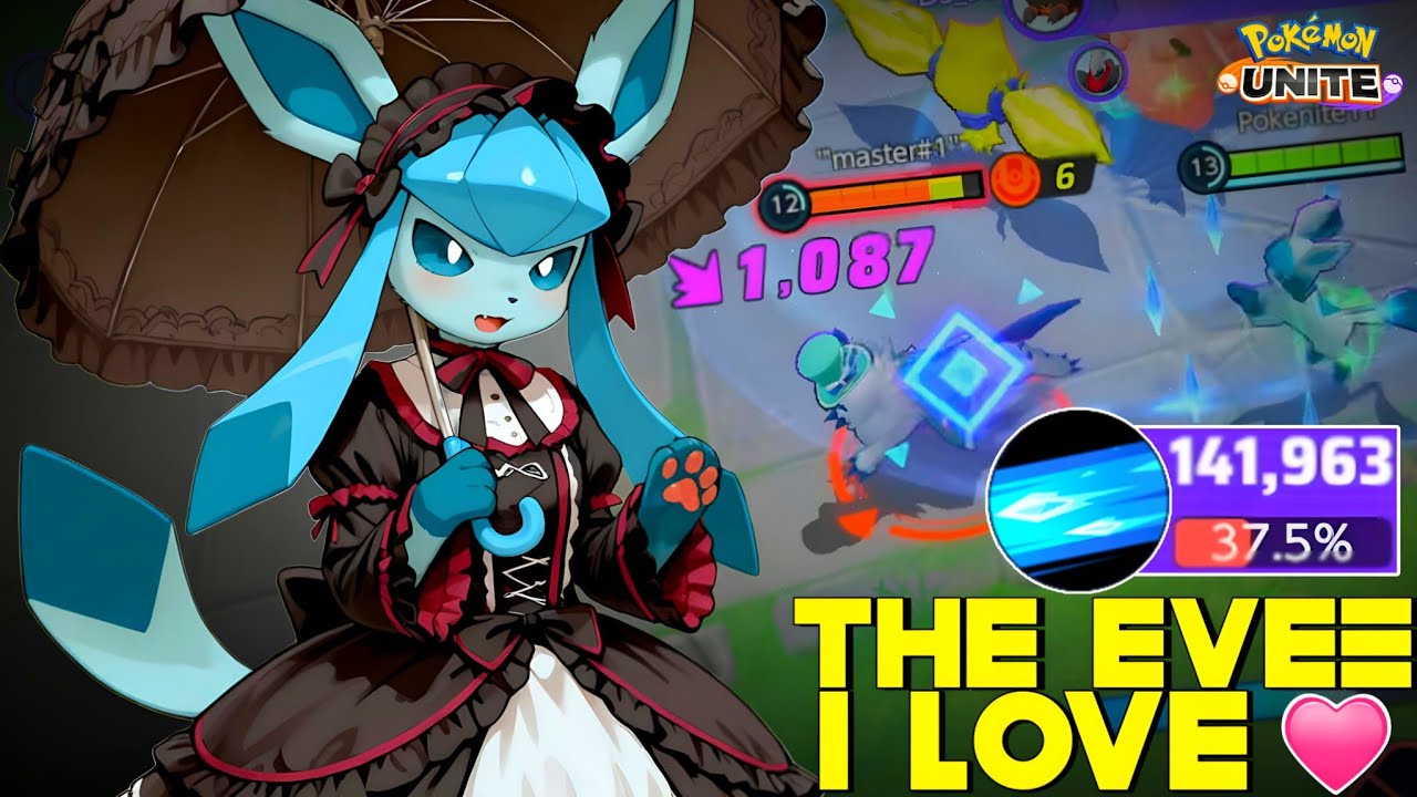 THIS IS WHY I LOVE THE GLACEON MOST FROM ALL EVEES 🥰 | POKEMON UNITE   