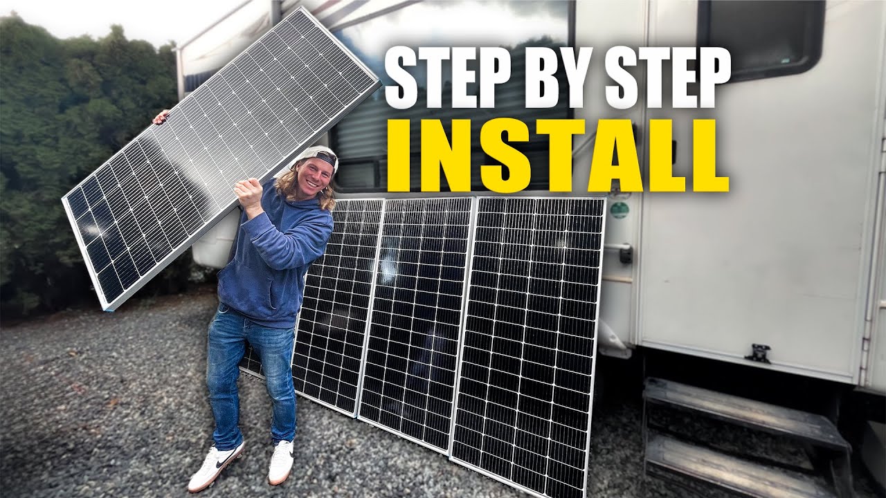 Renogy Off-Grid Solar & Lithium Battery Install for RV - COMPLETE INSTALLATION