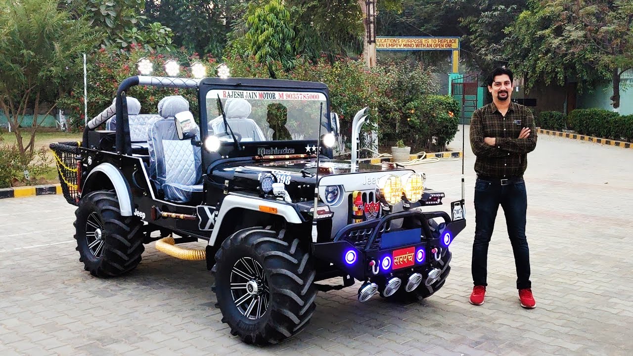 Сарпанч из Мадхья-Прадеша заказал великолепный джип у компании Rajesh Jain Motors.