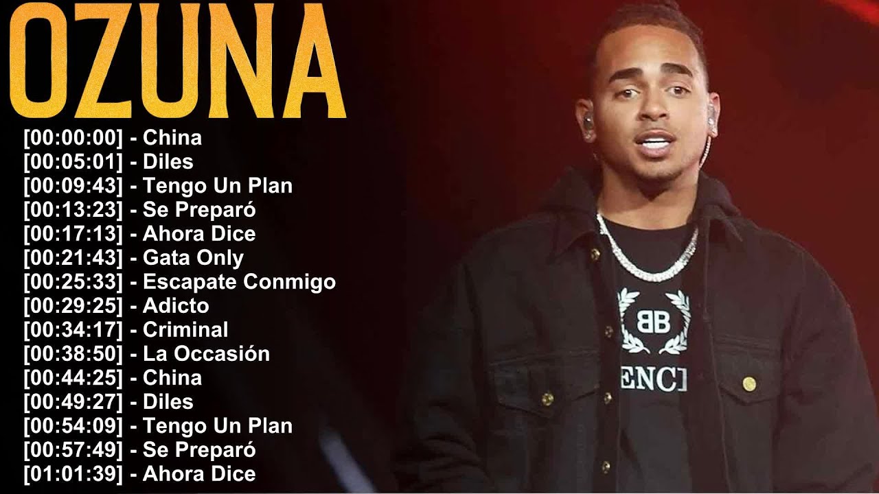 Ozuna 2025 🔥 &Eacute;xitos Globales con Estilo Tropical, Urbano y Mel&oacute;dico en Cada Track