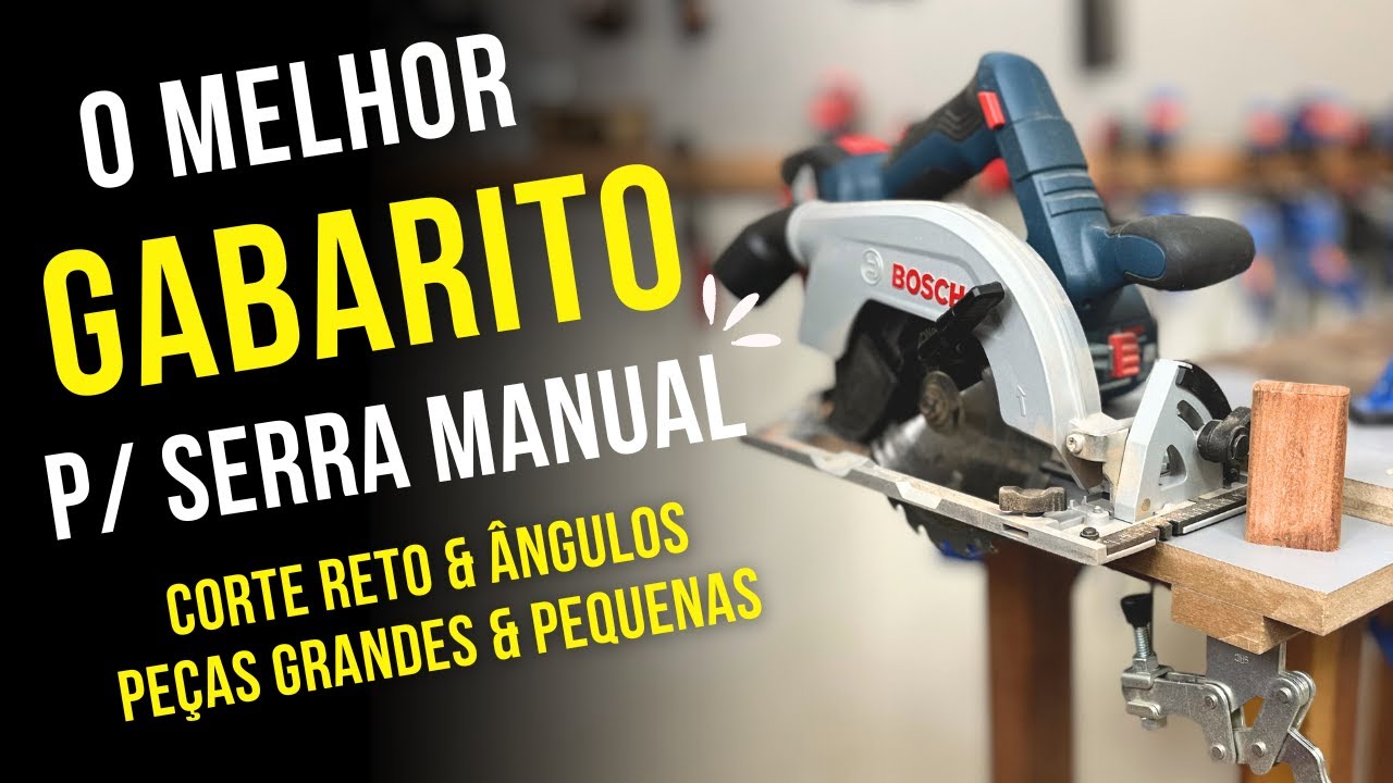 O melhor GABARITO para SERRA CIRCULAR manual - IMPERDÍVEL ✔️​