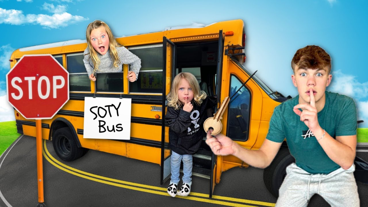 We SNEAK into a real SCHOOL BUS! Featuring The @Tannerites