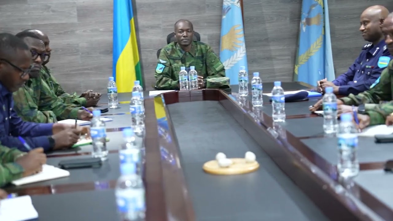 Brig  Gen Godfrey Gasana handed over the role of Air Force Deputy Chief of Staff to Col Dan Gatsinzi