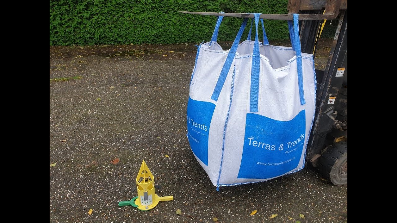 Bigbag vol split eenvoudig legen met de Vidbag
