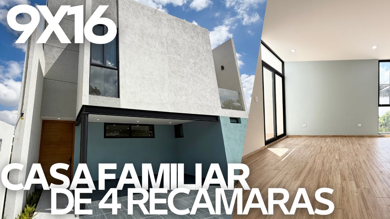CASA MUY AMPLIA | 4 Recamaras + RoofGarden | Solo 144 m2