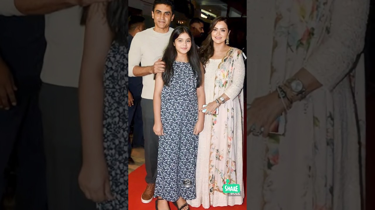 Mohnish Bahl with his Cute wife Ekta Sohini || Daughter Pranutan Bahl 🥰💞 Beautiful family