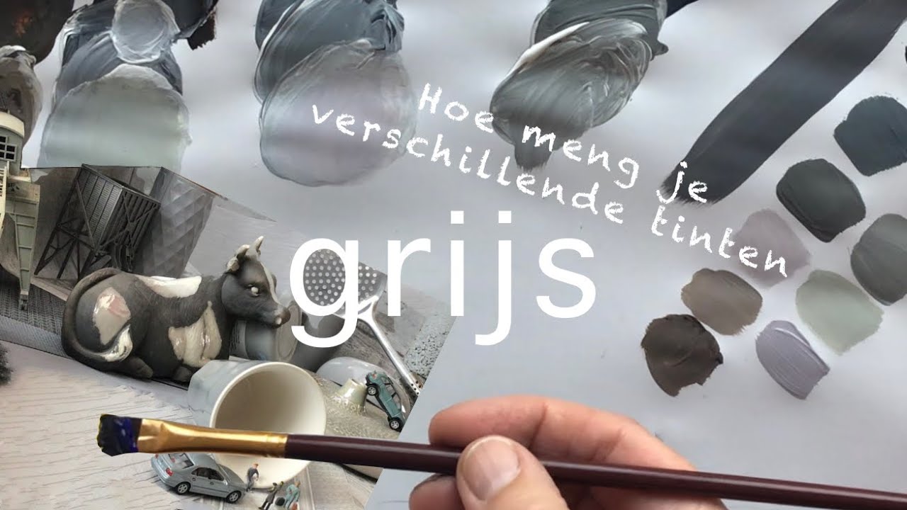 Hoe meng ik verschillende tinten en kleurnuances warm en koel grijs ook zonder zwart, kleuren mengen