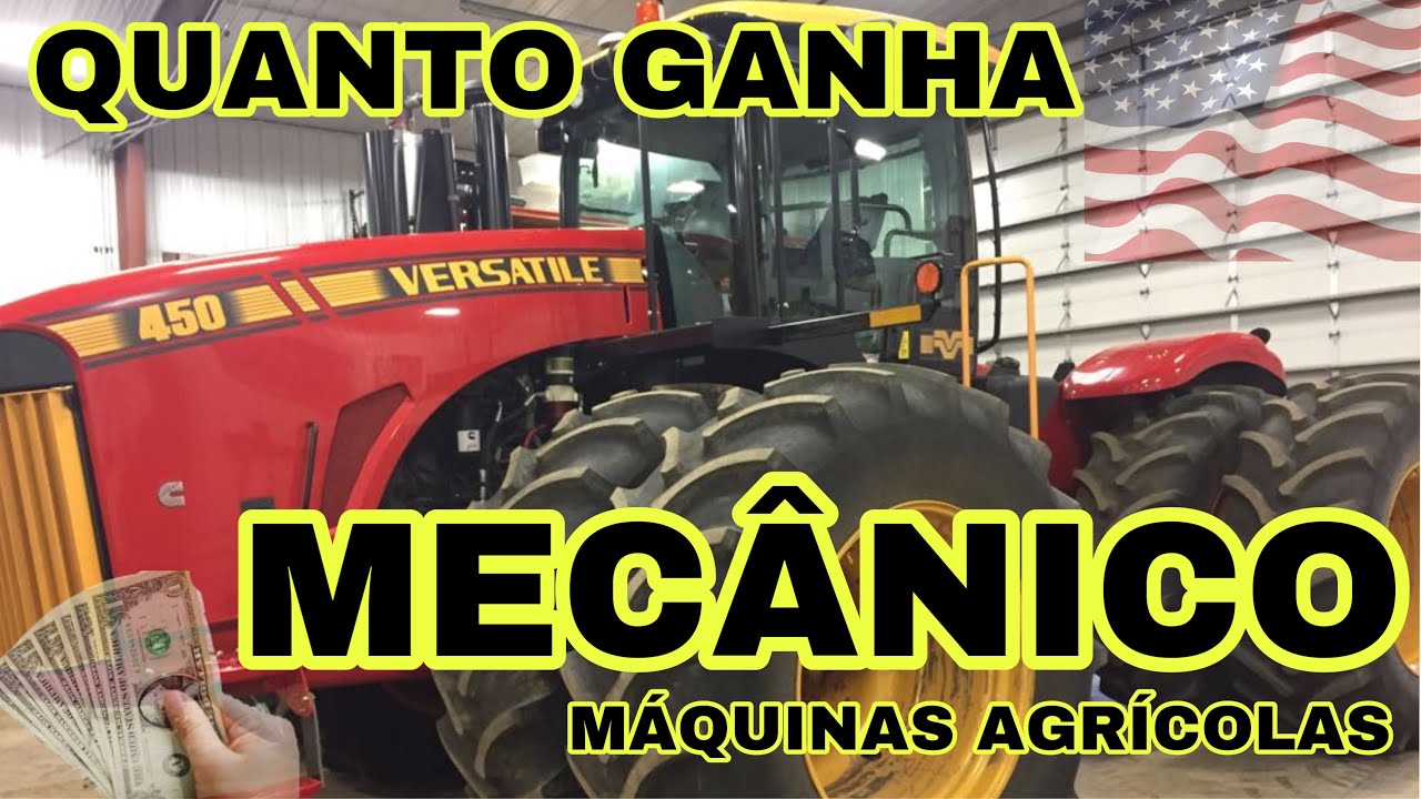 QUANTO GANHA UM MECÂNICO NOS ESTADOS UNIDOS!!! MAQUINAS AGRICOLAS