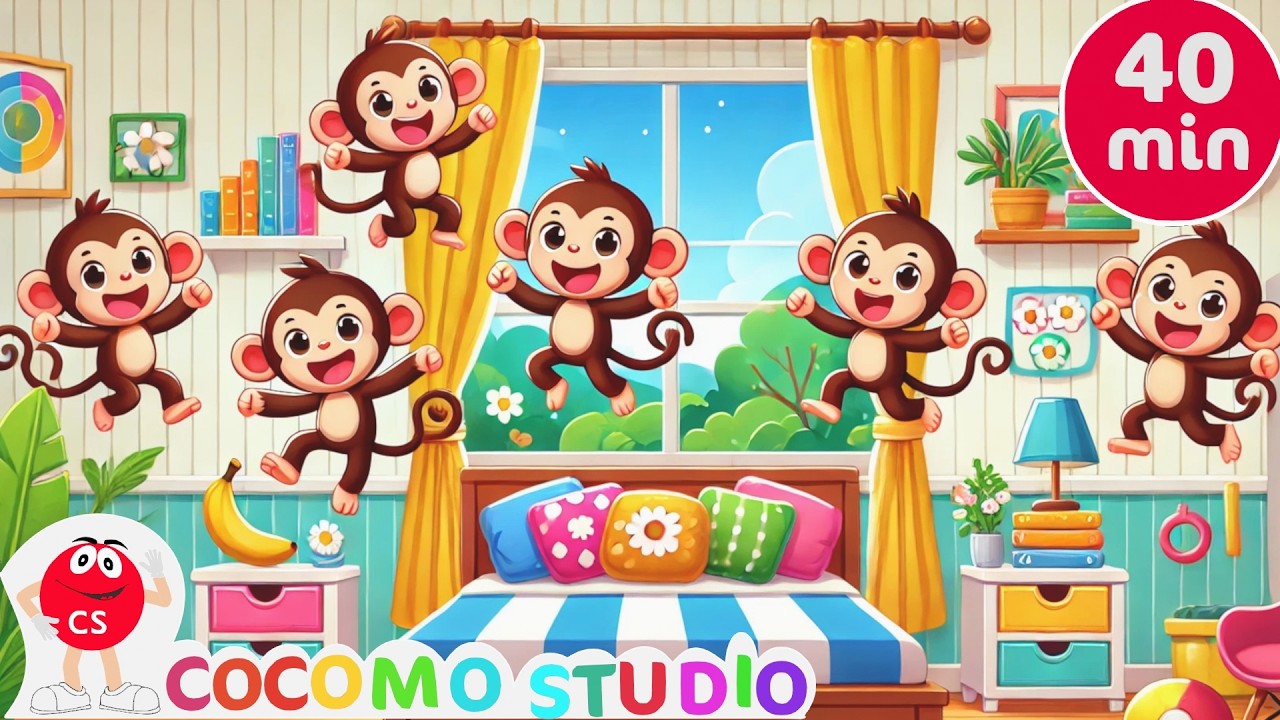 Five Little Monkeys | Learn Numbers with Fun Kids Song