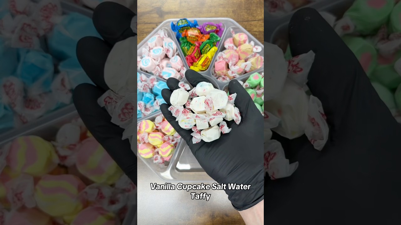 🌊🧁Let&rsquo;s make another SALT WATER TAFFY Candy Platter!🧁🌊 #shorts
