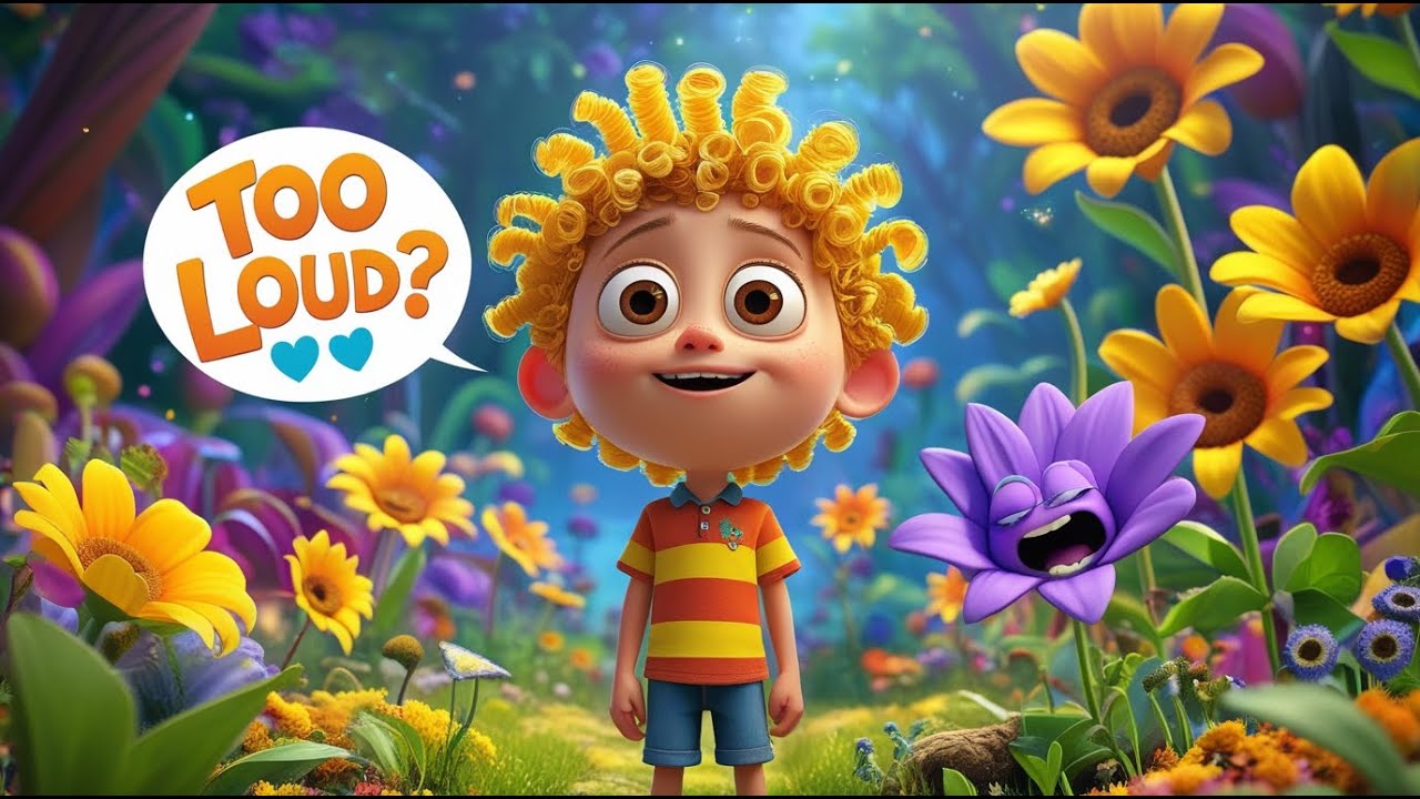 Liam and the Noisy Garden | A Funny Friendship Song & Story for Kids | Children's Drawing | Cartoons