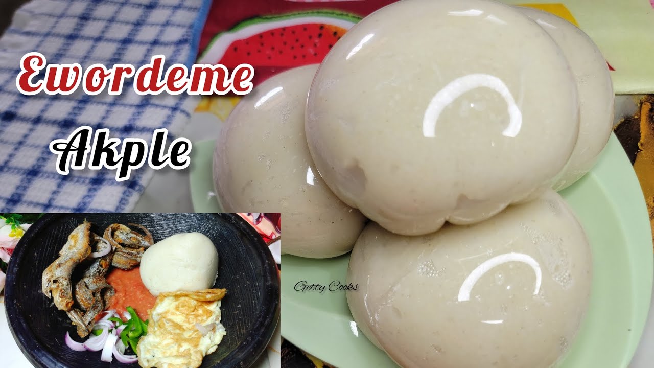 Step by step on how to prepare akple(ewordeme) Ewe's local food