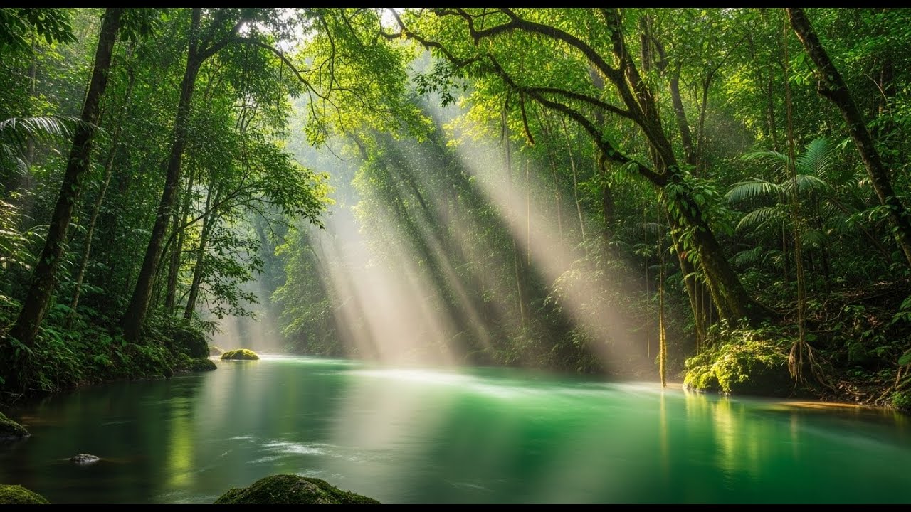 Deep Relaxation For Sleep With Gentle Forest Birds And Soothing Flowing Water Sounds
