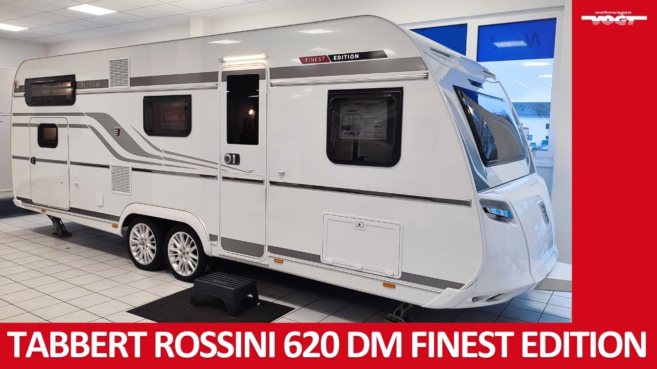😍 Tabbert Rossini 620 DM Finest Edition: Familien-Wohnwagen, 6 Schlafplätze, tolle Raumaufteilung 😍