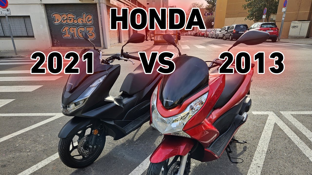 Comparativa Honda PCX 2021 vs 2013