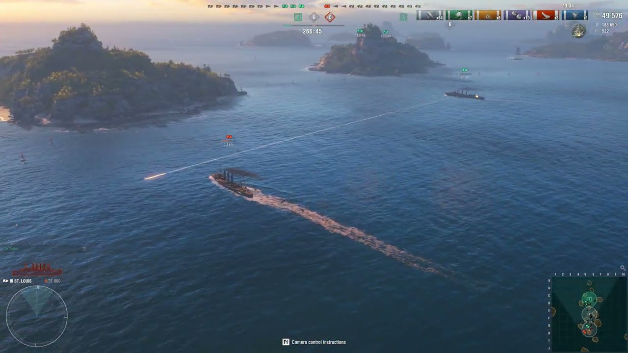 Realistic Naval Combat | World of Warships PC High Graphics Gameplay