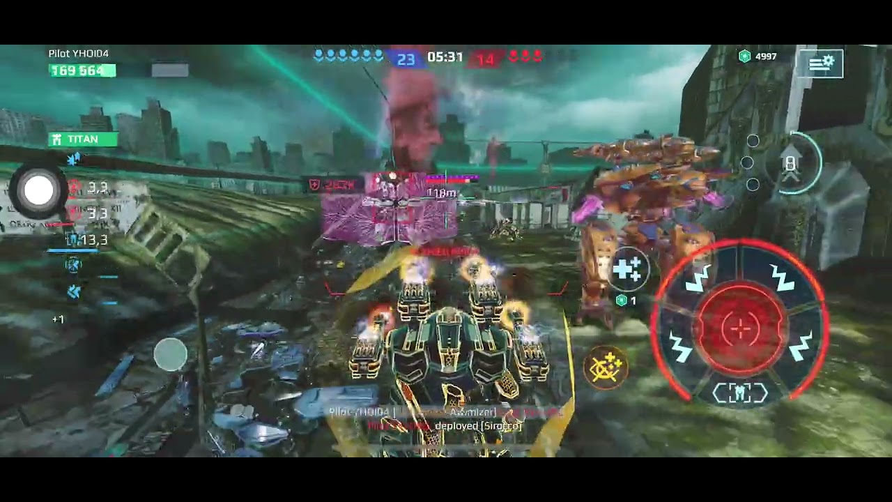 Warrobots test: new robot Fang, new ue Raven, new titan Sirocco