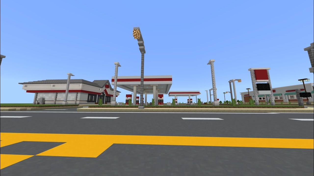 Minecraft - City Of Evansburg - Episode 32 - Speedway Gas Station (Timelapse)