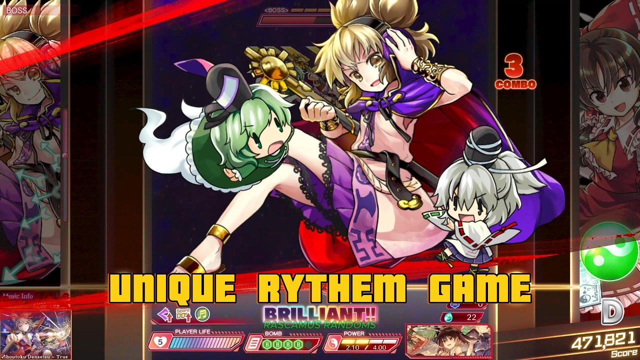 TOUHOU DANMAKU KAGURA PHANTASIA LOST PC 4K Gamplay show with commentary on PC/PS4/SWITCH