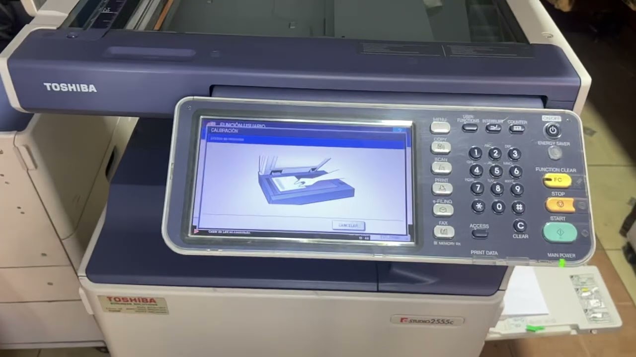 Como hacer una calibración de colores en la Toshiba 3055c