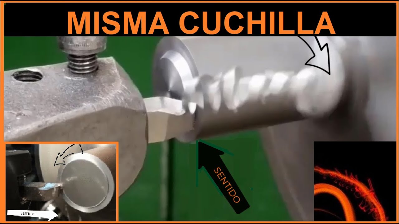 REFRENTADO Y CILINDRADO UTILIZANDO LA MISMA CUCHILLA - TORNO FACING LATHE
