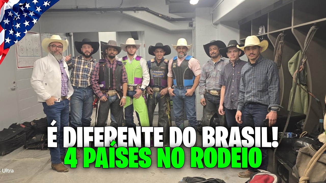 RODEIO NOS EUA É ASSIM? 🇺🇸 Cowboy de 4 países e uma estrutura que me surpreendeu!