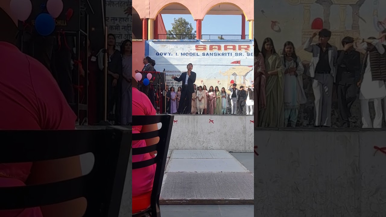 Introduction by 12th boys contestants for Mr Saarthak title at farewell party at saarthak
