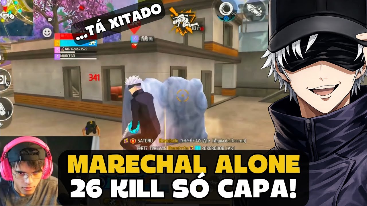 MARECHAL FEZ 26 KILL DANDO SO CAPA COM SUA SENSI NA RANK! FREE FIRE - MARECHAL HIGHLIGHTS