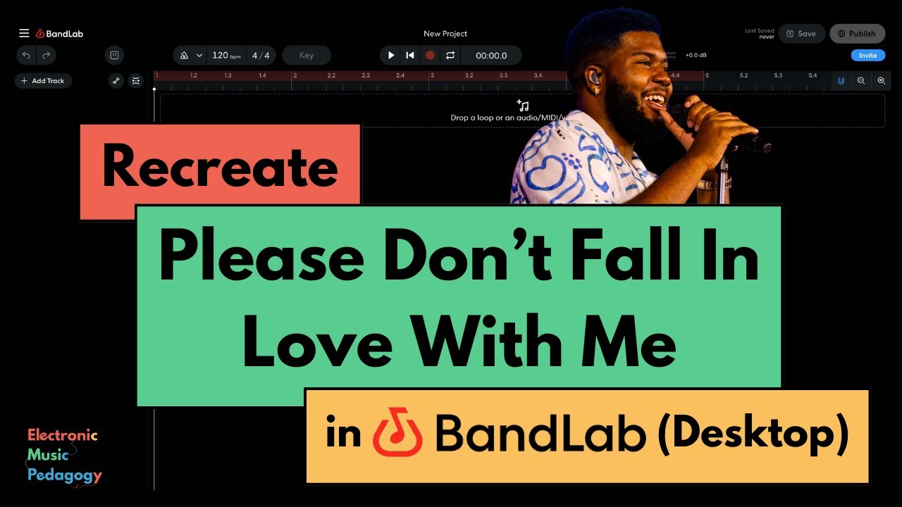 Recreate Please Don't Fall In Love With Me by Khalid in BandLab (Desktop)