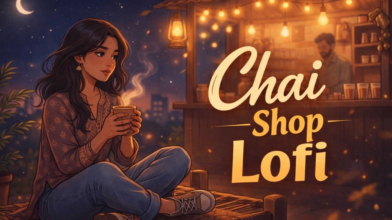 2 Hour Chai Shop Lofi | Moonlit Night Study Ambience