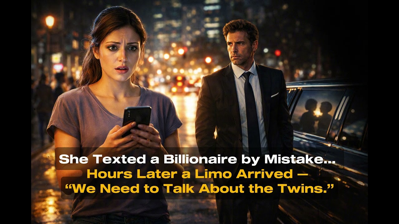 She Texted a Billionaire by Mistake… Hours Later a Limo Arrived — “We Need to Talk About the Twins.”