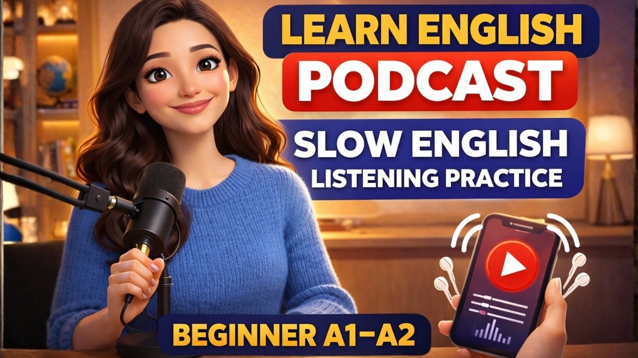 Learn English Podcast | Slow English Listening Practice | Beginner A1–A2
