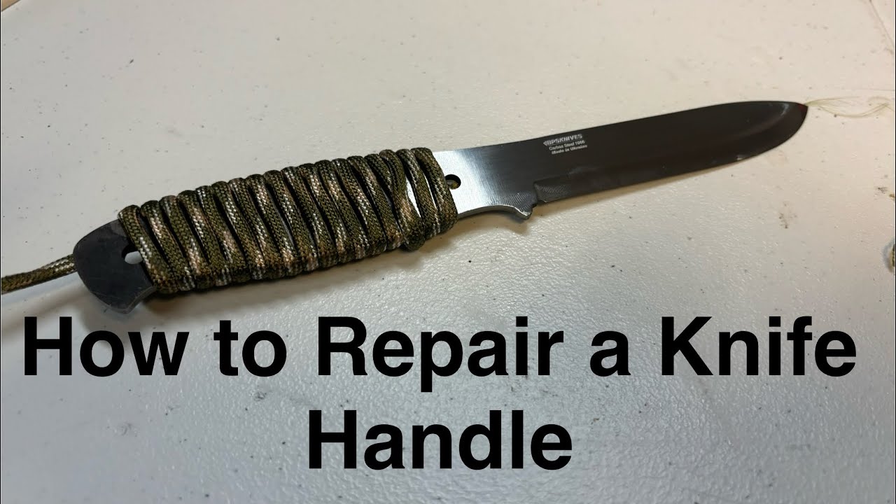 How to Repair a Knife Handle with 550 Cord