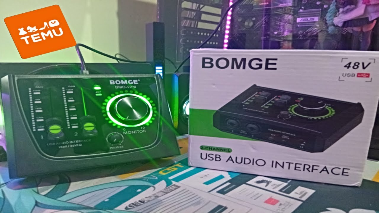Unboxing Interfaz de Audio barata de TEMU!!!