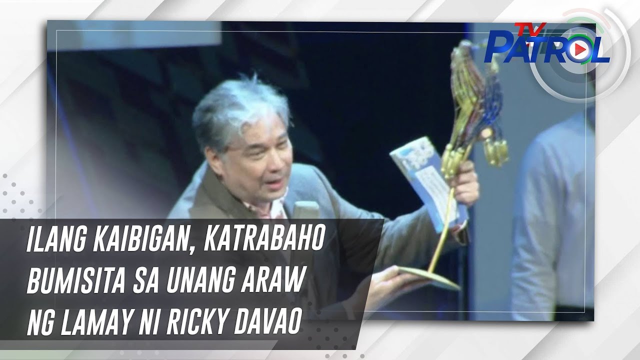 Ilang kaibigan, katrabaho bumisita sa unang araw ng lamay ni Ricky Davao | TV Patrol
