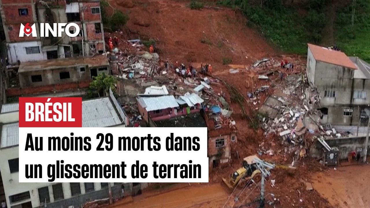 Un glissement de terrain au Brésil fait 22 morts et des dizaines de disparus