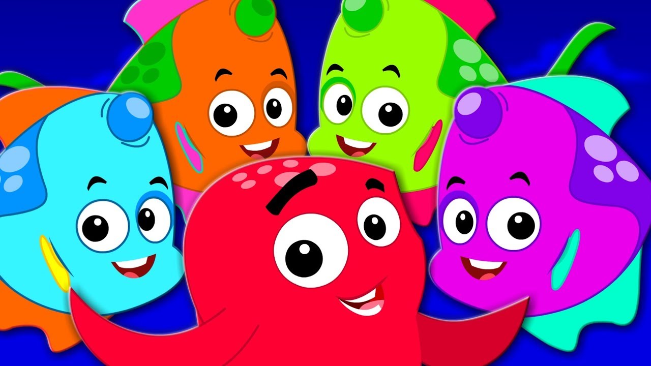 I Am A Fish Going To The School | Songs For Children | Going To School | English Rhymes Kids TV