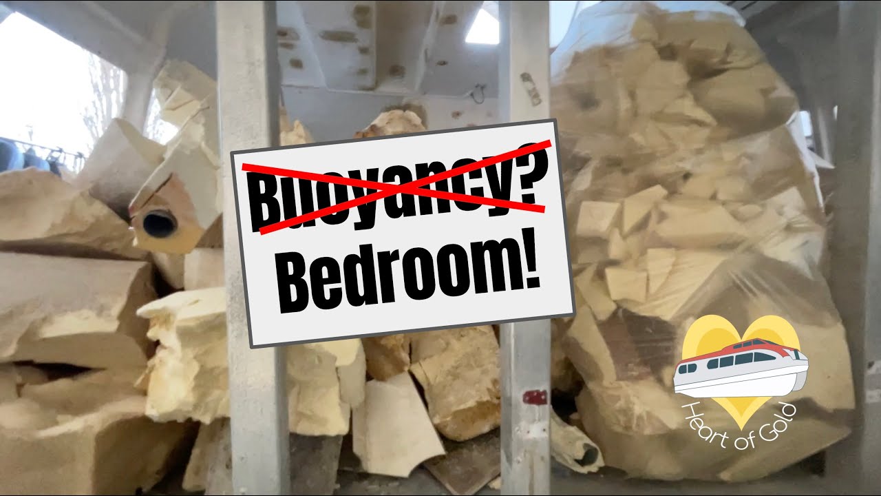 Finding an additional bedroom on your boat - Lifeboat buoyancy foam removal - H.o.G. Part 6