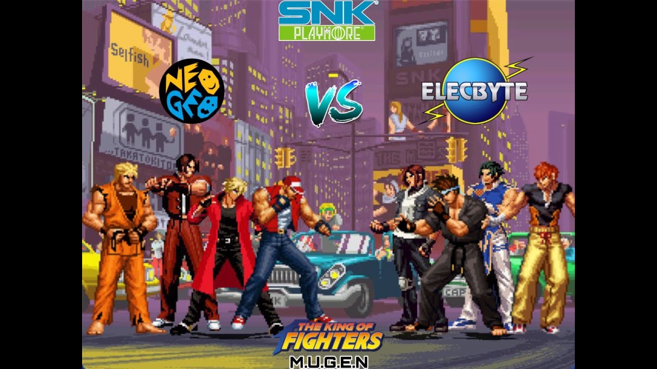 KOF MUGEN - The SNK NeoGeo All-Stars team VS Original Elecbyte Heroes team