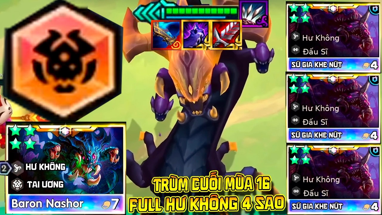 7 VÀNG 4 SAO BARON NASHOR - CHO RYZE 3 SAO BAY MÀU TRONG 1 NỐT NHẠC  - TRÙM CUỐI CỦA MÙA 16 !