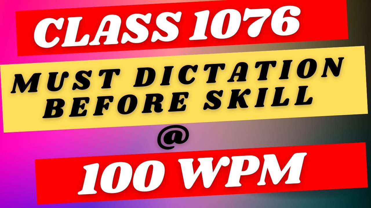 Best Dictation for SSC 2023 | Likho Steno Academy Magazine @ 100 wpm | Class 1076 |