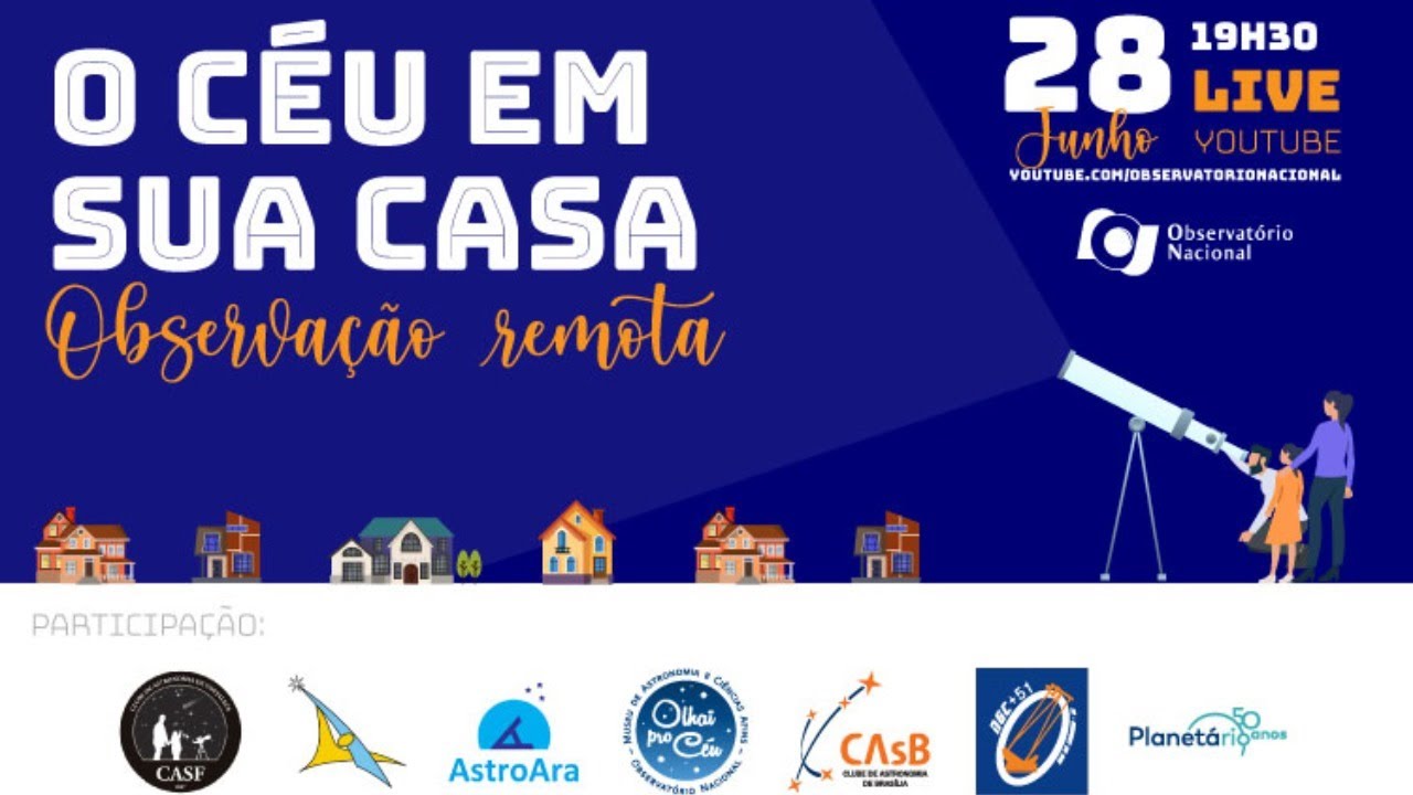 O céu em sua casa: observação remota