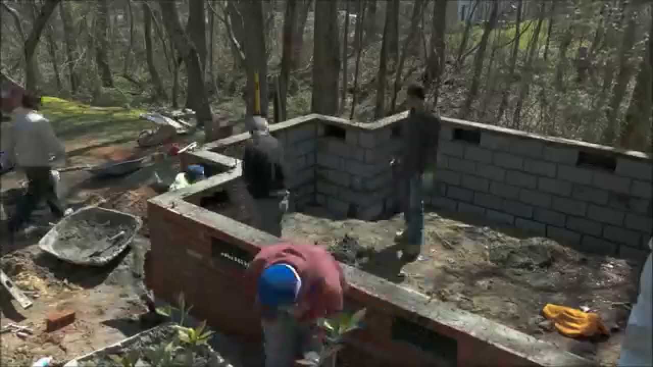 Sunroom Foundation Construction Time Lapse