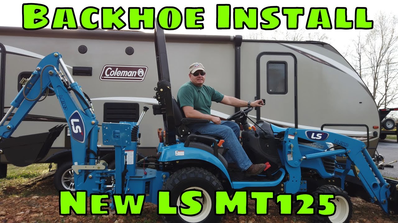 Tractor MT125 Tractor Detailed Backhoe Install