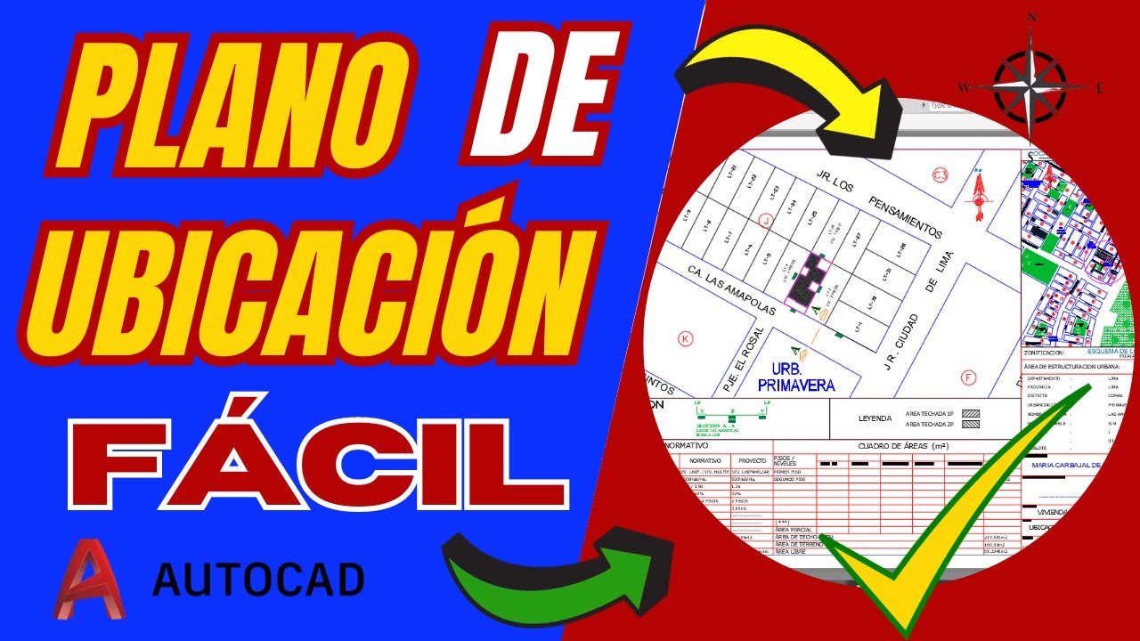 Como hacer un Plano de UBICACION y LOCALIZACION en AutoCAD desde CERO
