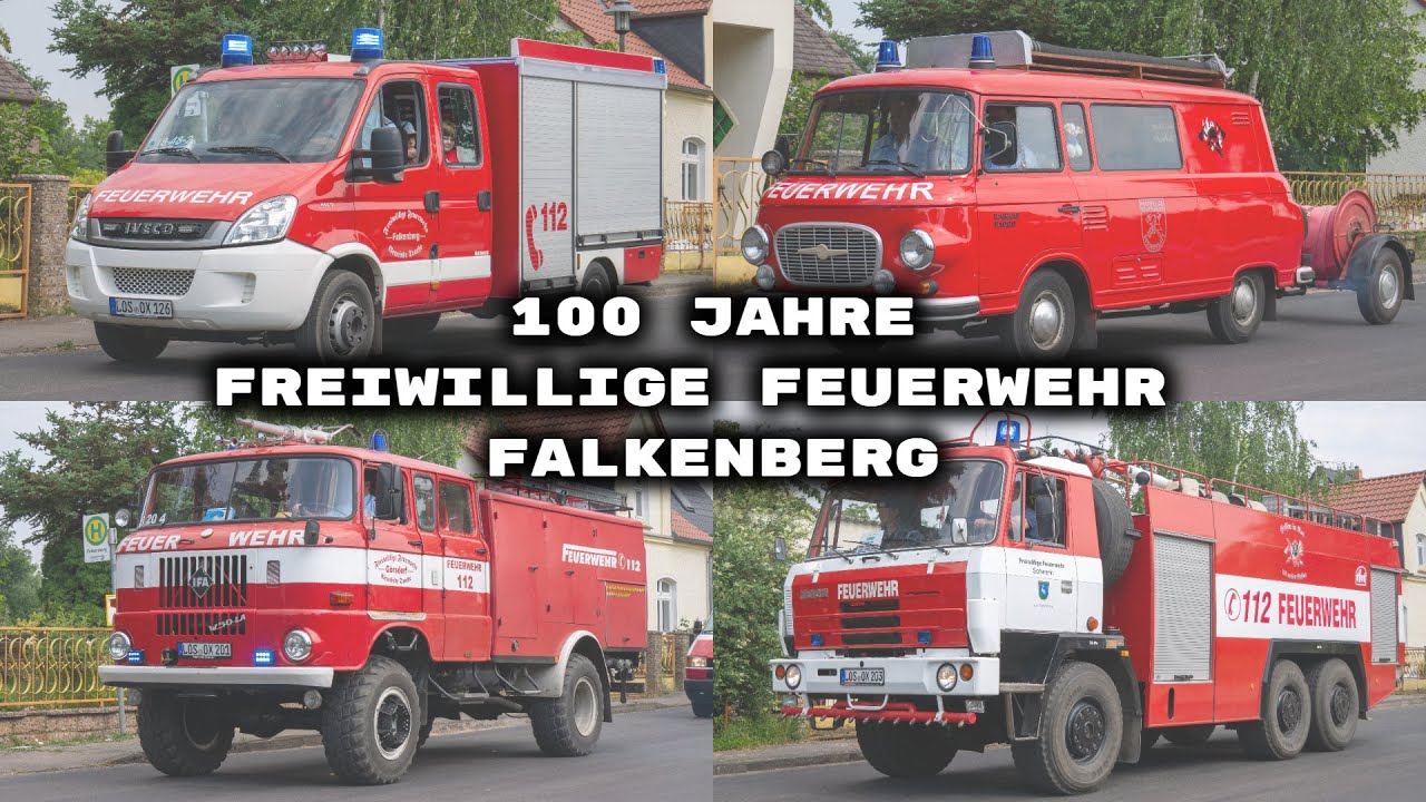 Festumzug 1️⃣0️⃣0️⃣ Jahre Feuerwehr Falkenberg🚒🚛 Tatra 815➕IFA W50