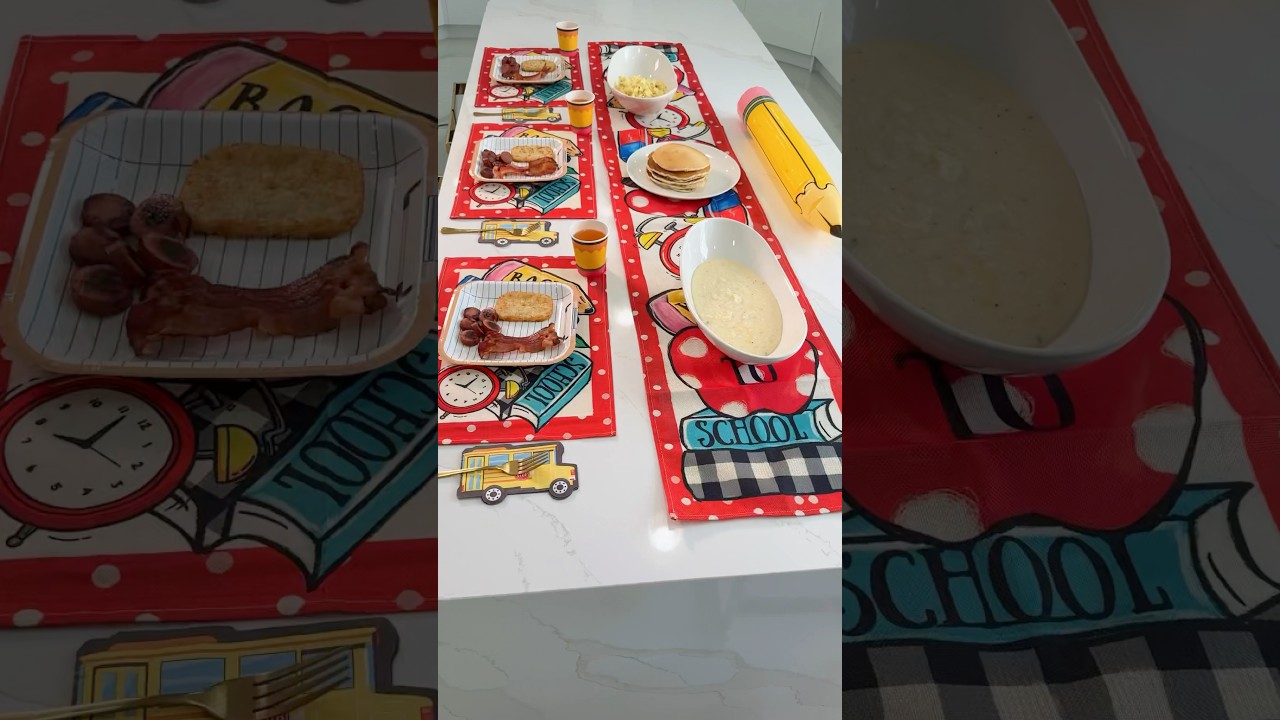 I hold the &ldquo;extra Mom&rdquo; title with honor 🥰 Back to school breakfast for my babies 💕